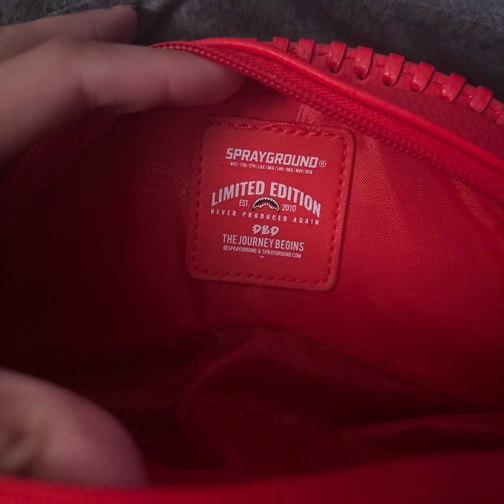 Sprayground Vibrant Red Limited Edition Bag